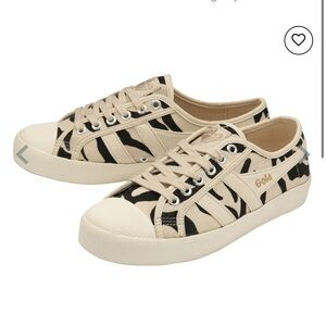 NWOT! Gola Classics Coaster Delta Canvas Printed Sneakers